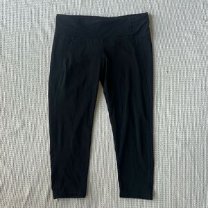 Prana women's Black Cropped Workout Gym Yoga Activewear Leggings sz M